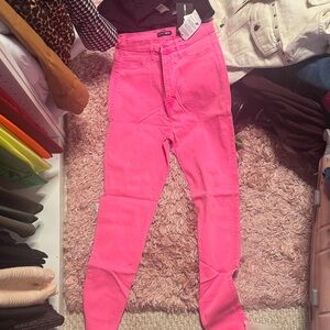 Fashion nova Bright Pink Jeans